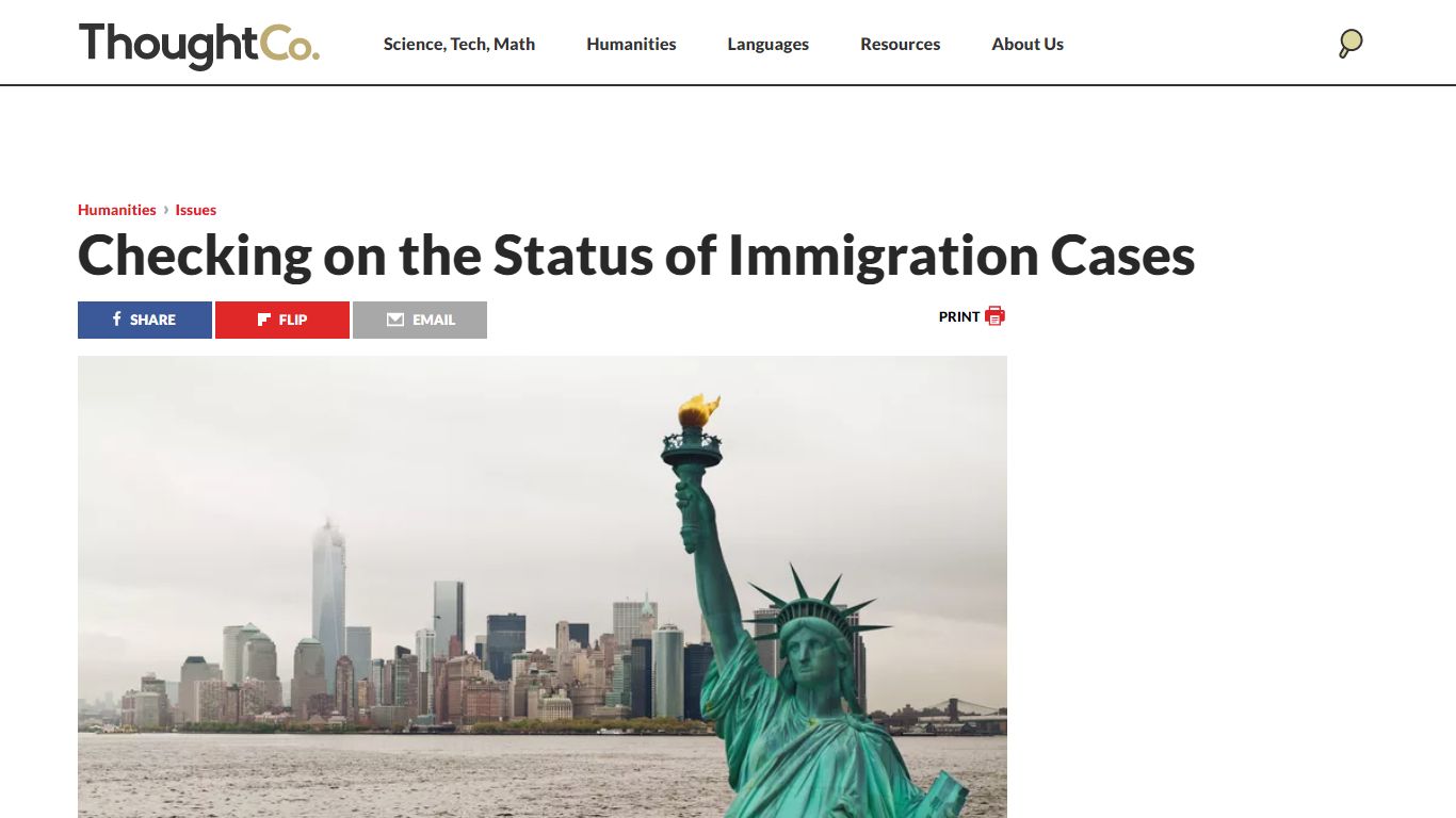 Checking on the Status of Immigration Cases - ThoughtCo